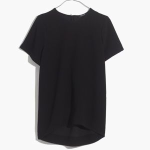 Madewell tailored tee in black